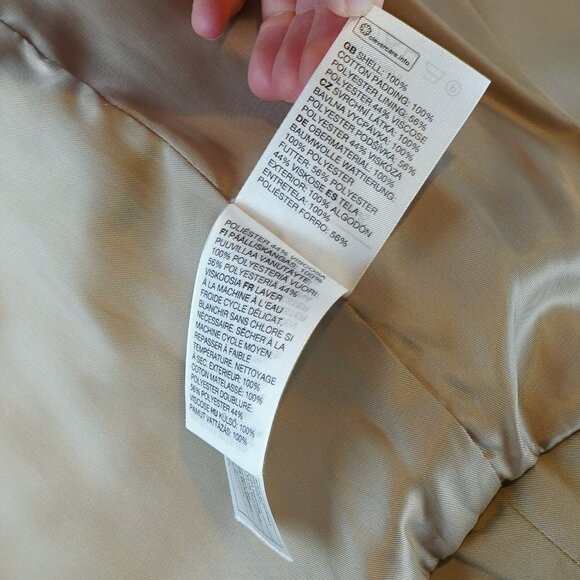 & Other Stories Oversized Floral Quilted Jacket Beige - Size 6 - Picture 7 of 9